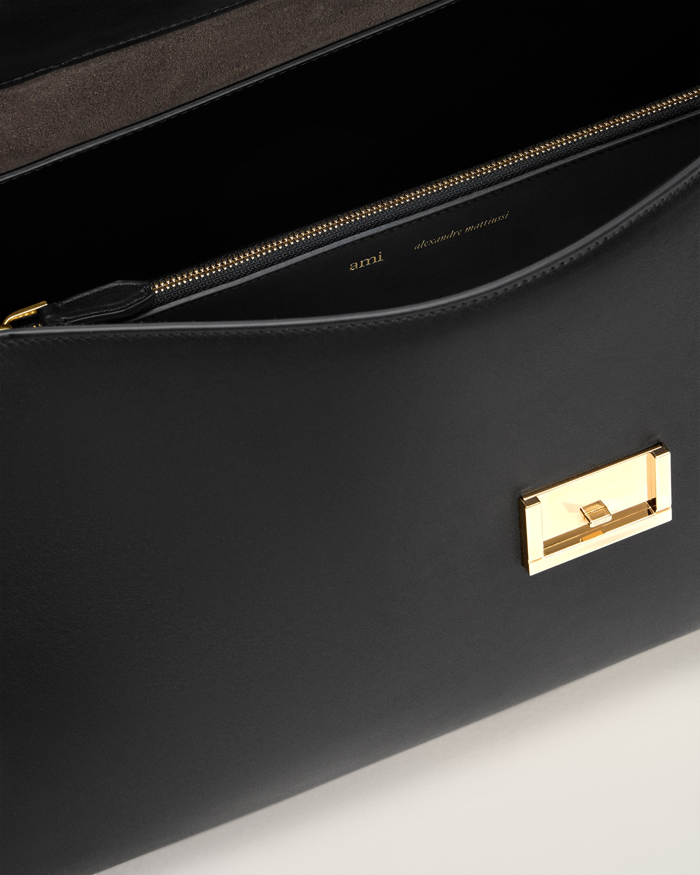 BLACK SMOOTH LEATHER MIMI BAG - 6