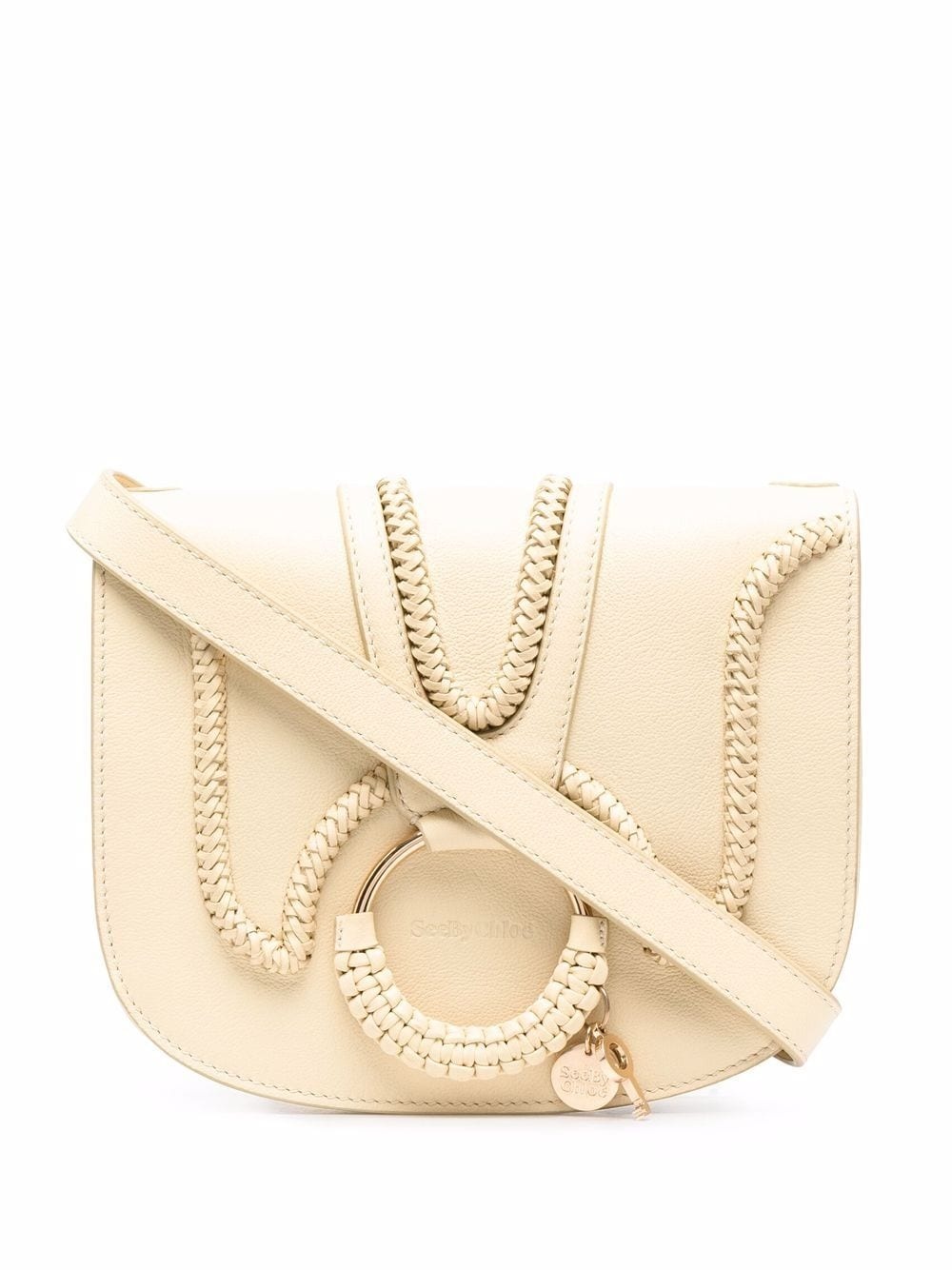 Hana braided-trim crossbody bag - 1