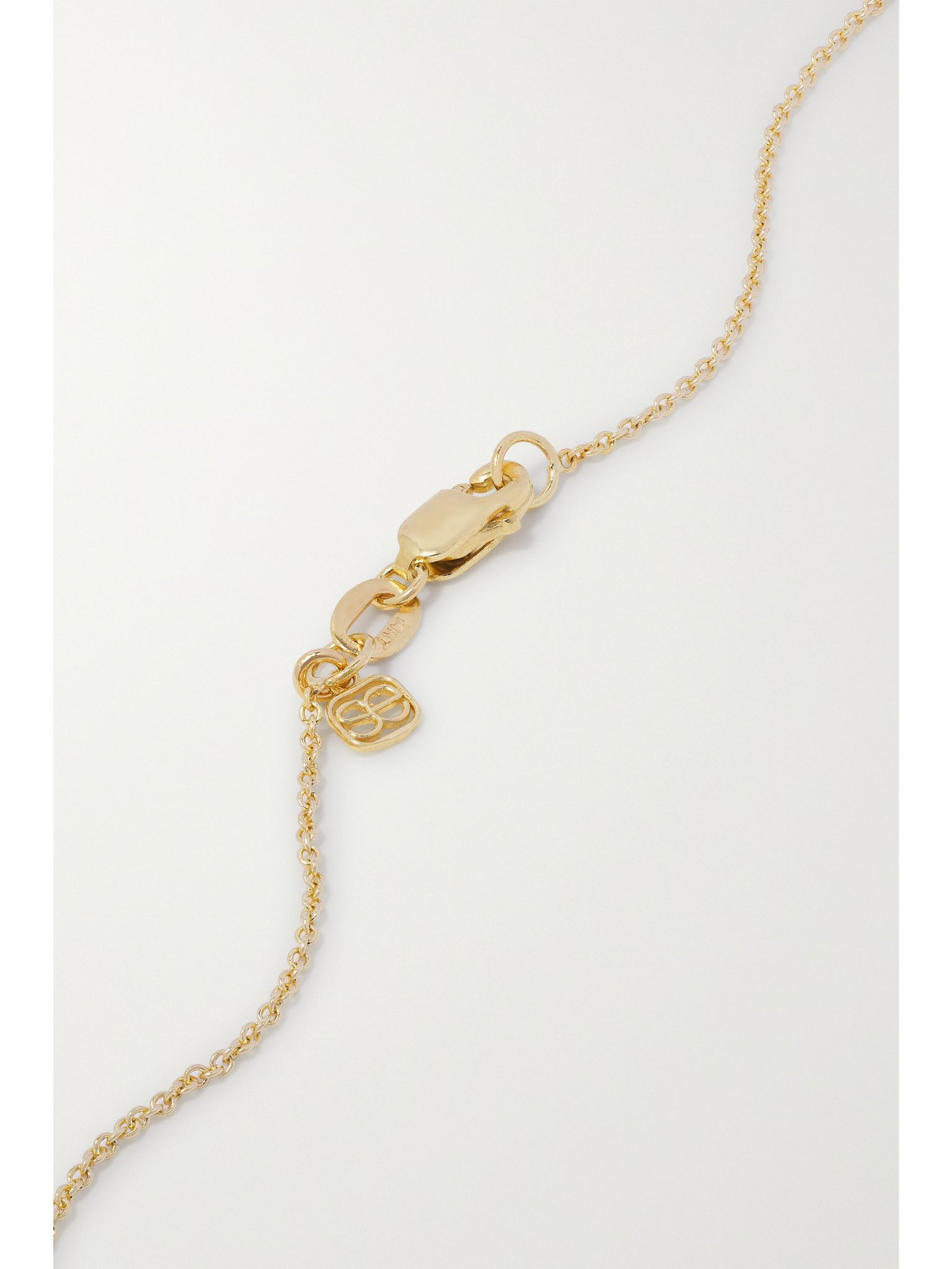 Starburst Horseshoe 14-karat gold diamond necklace Gold - 3