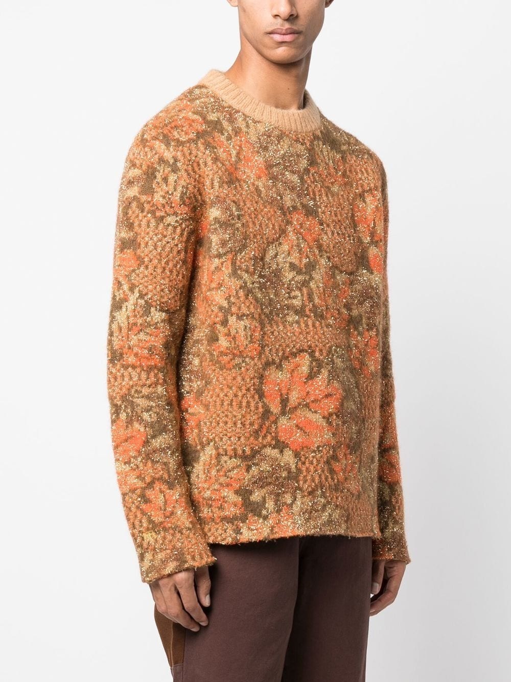 autumn leaves print jumper - 3