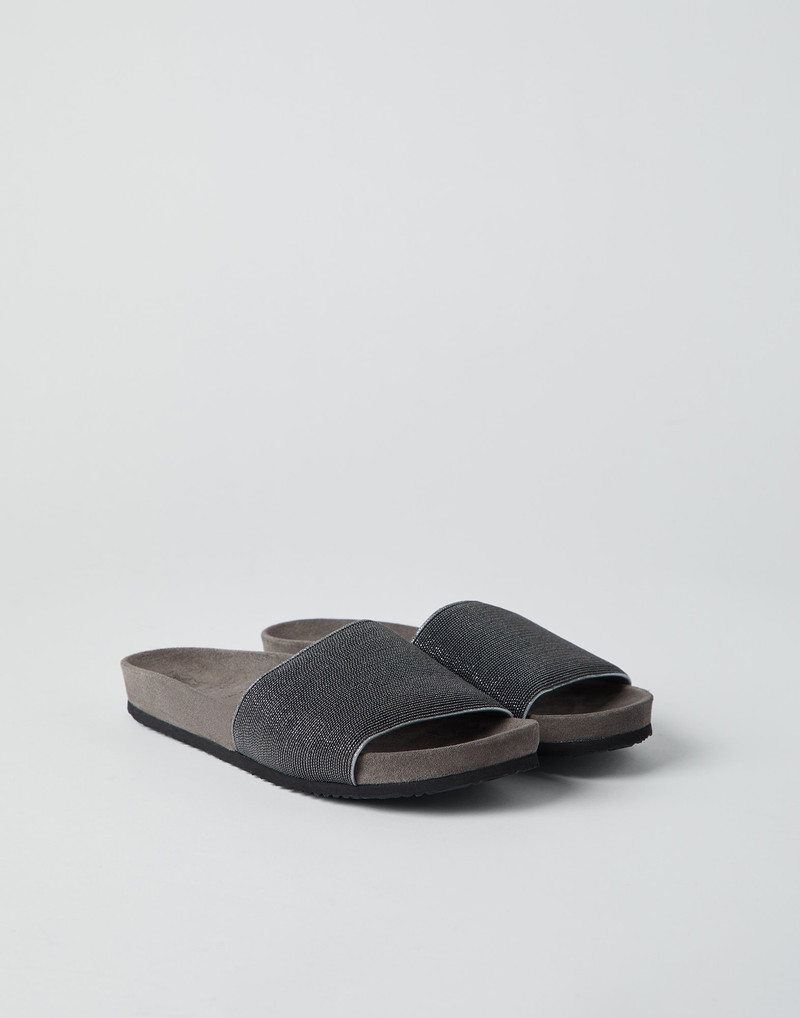 Precious slides in suede - 1