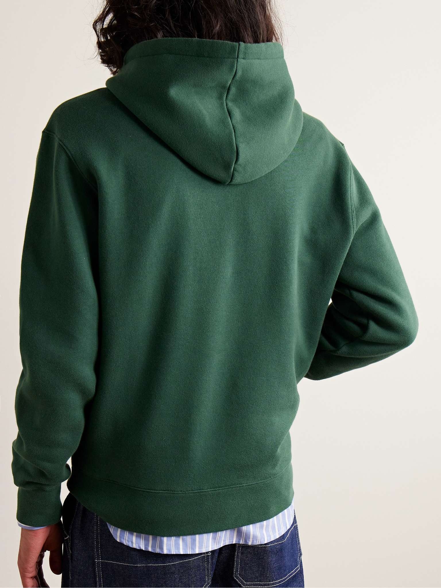 Logo-Appliquéd Cotton-Jersey Hoodie - 3
