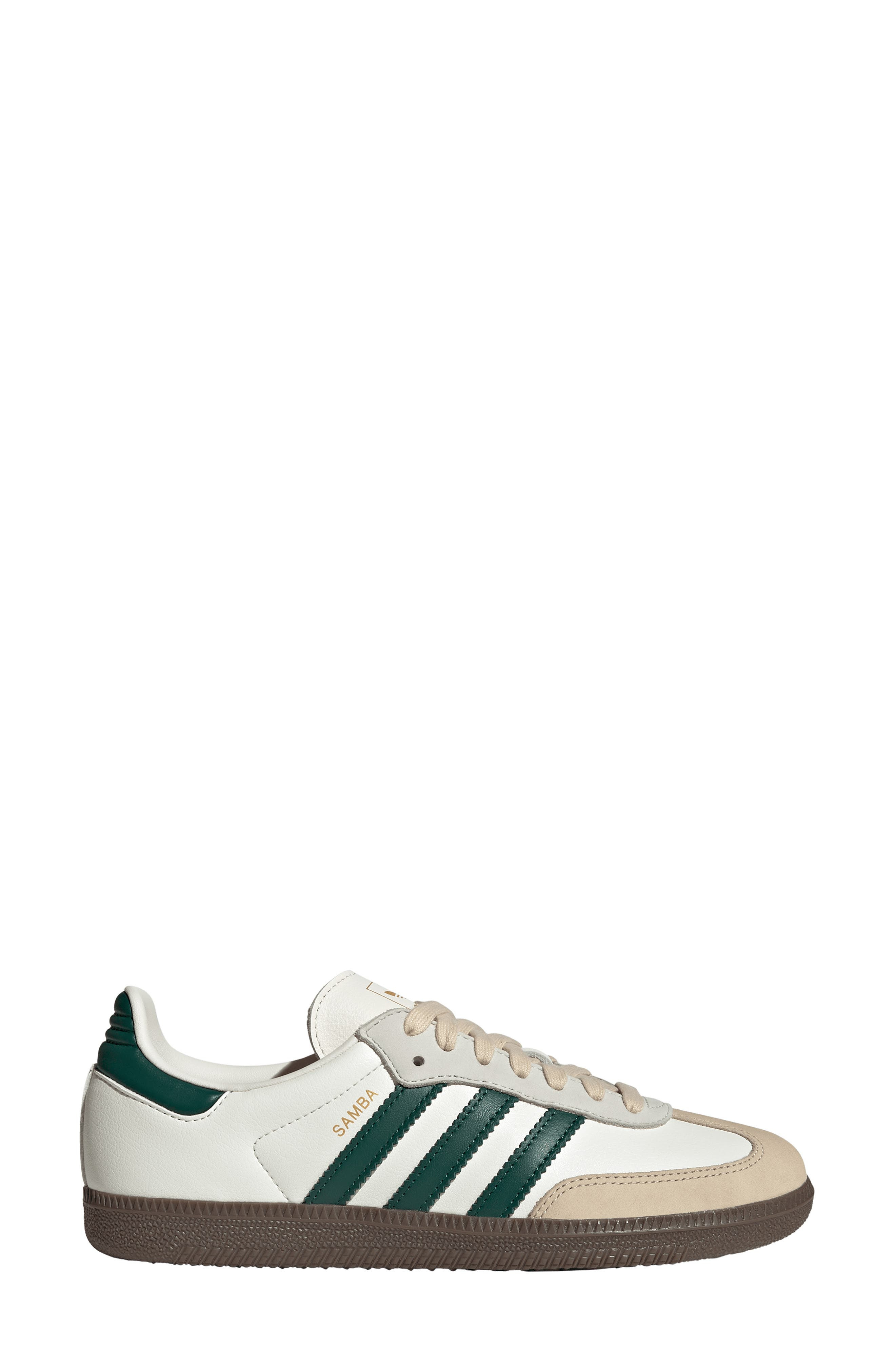 adidas Gender Inclusive Samba OG Sneaker in Off White/Green at Nordstrom - 3