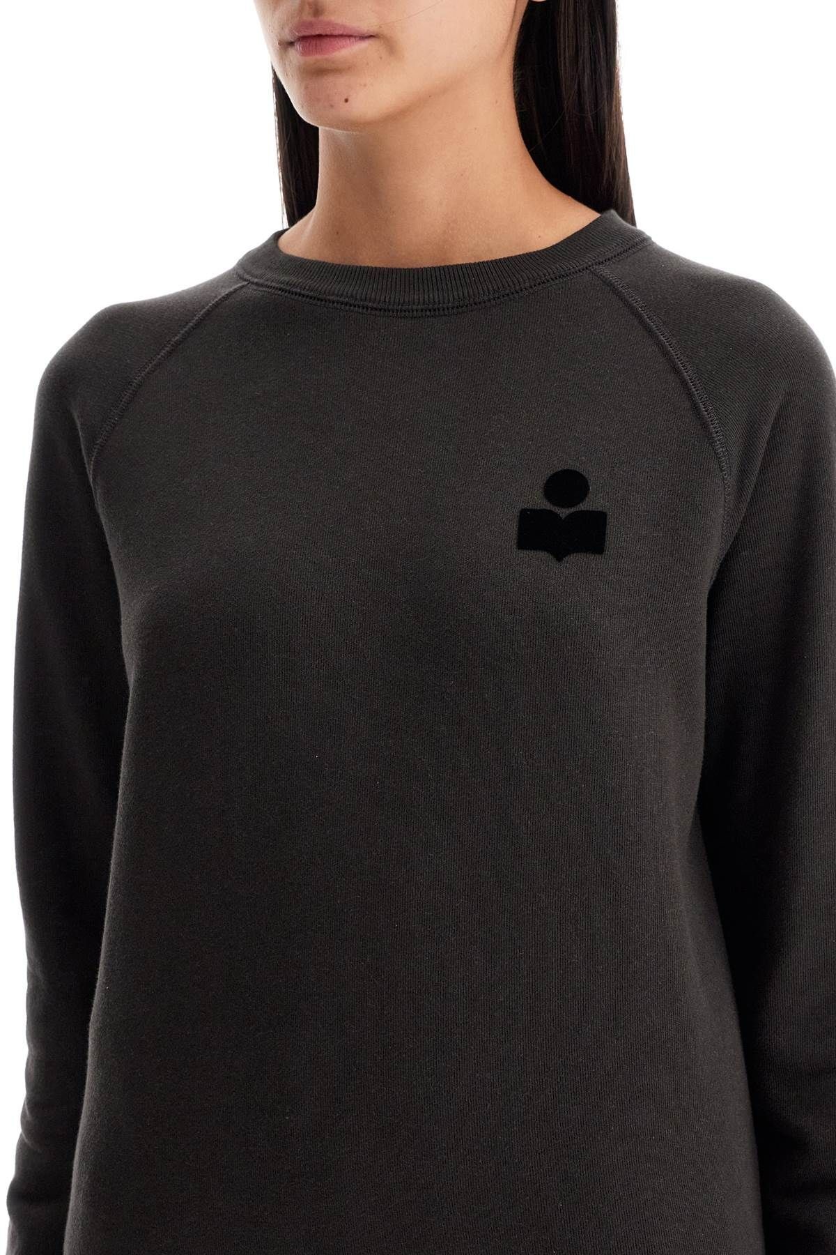 MILLA COTTON SWEATSHIRT WITH ROUND NECK - 5