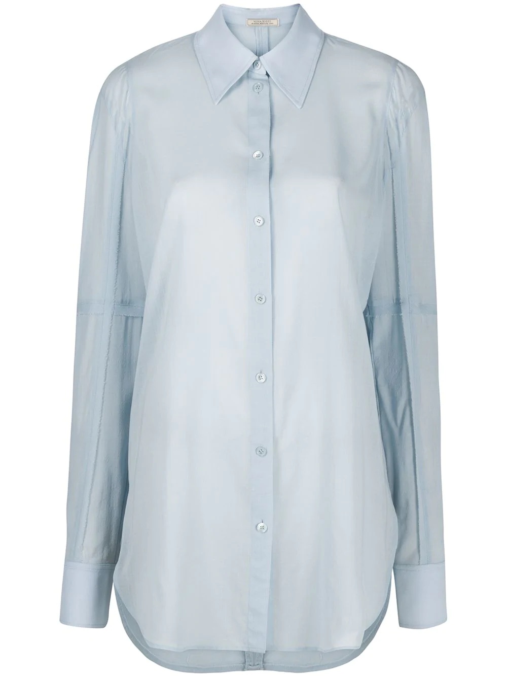 longline classic collar shirt - 1