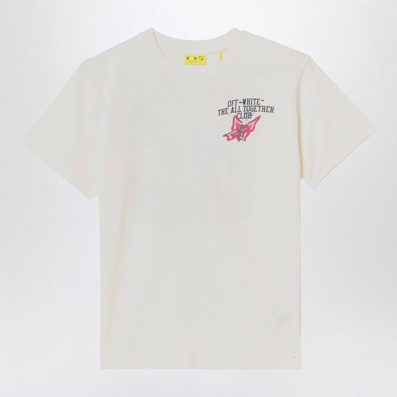 White T-shirt with logo print - 1