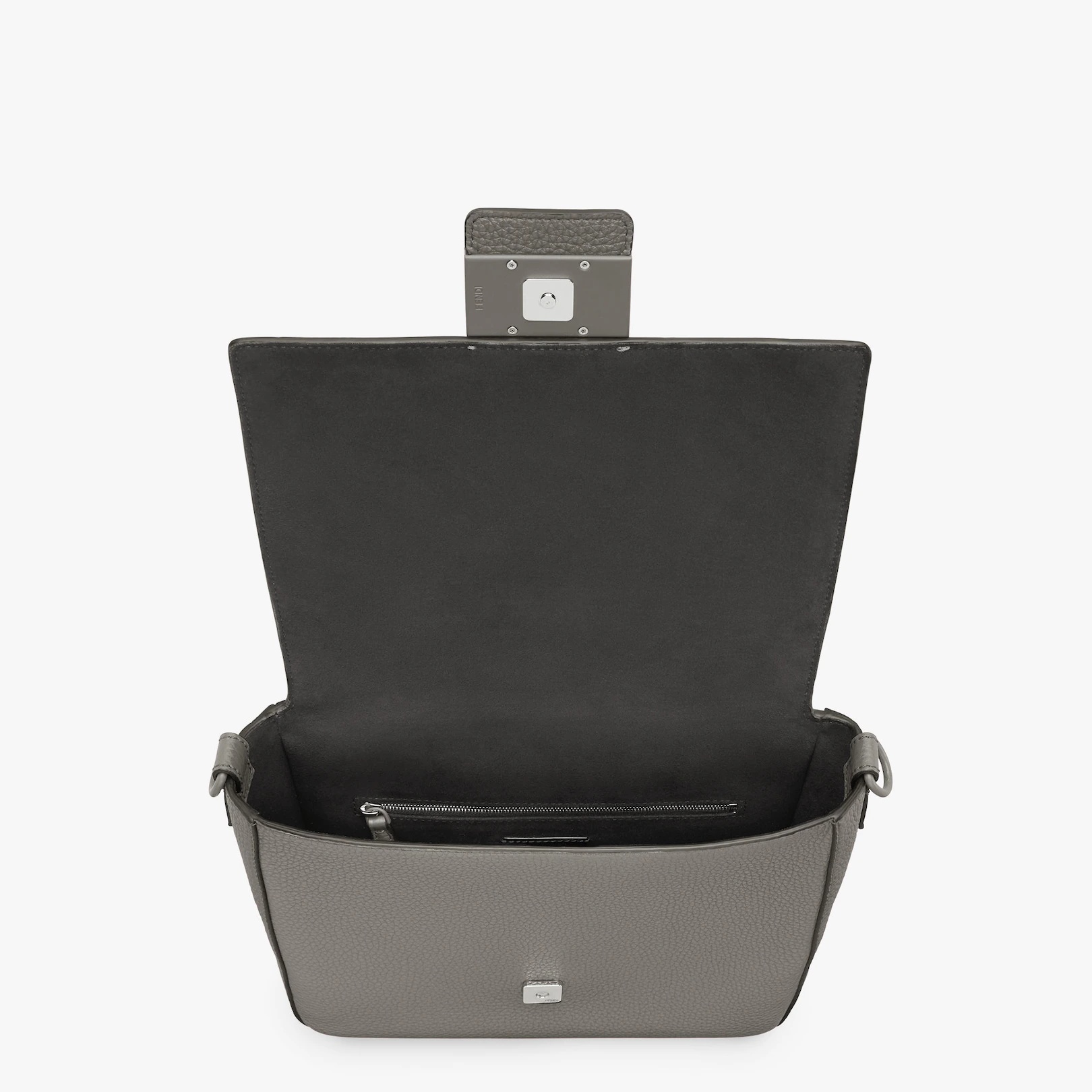 Light gray leather bag - 4