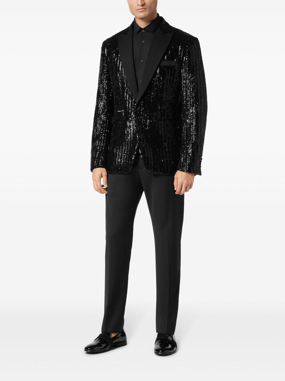 embroidered lurex blazer - 2