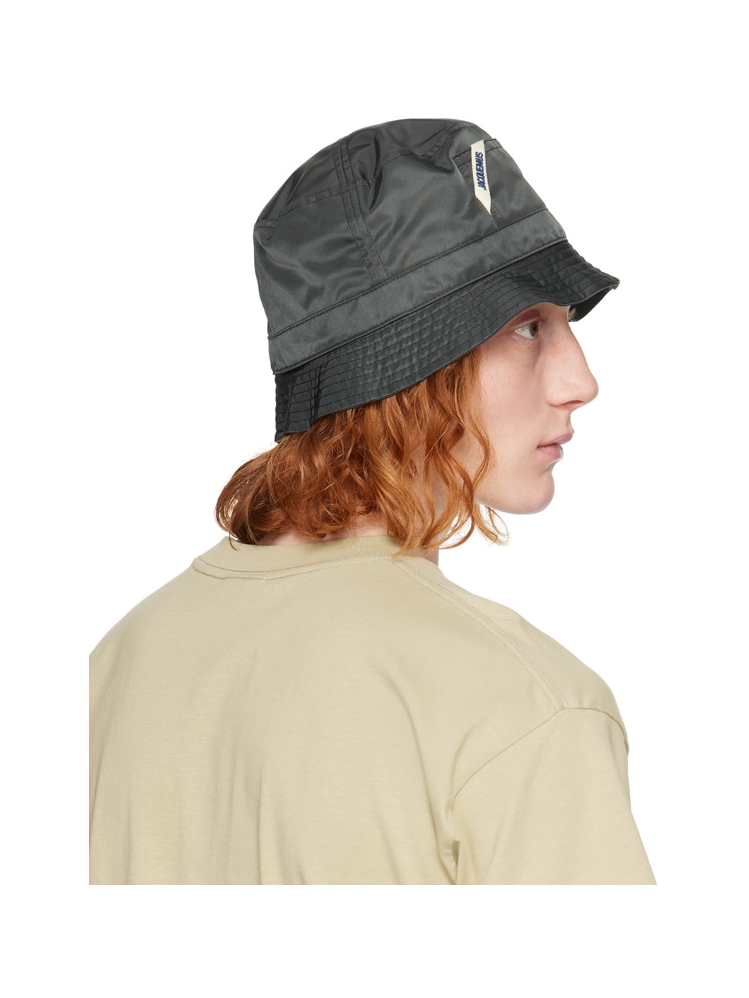 Black Le Chouchou 'Le Bob Ovalie' Bucket Hat - 3