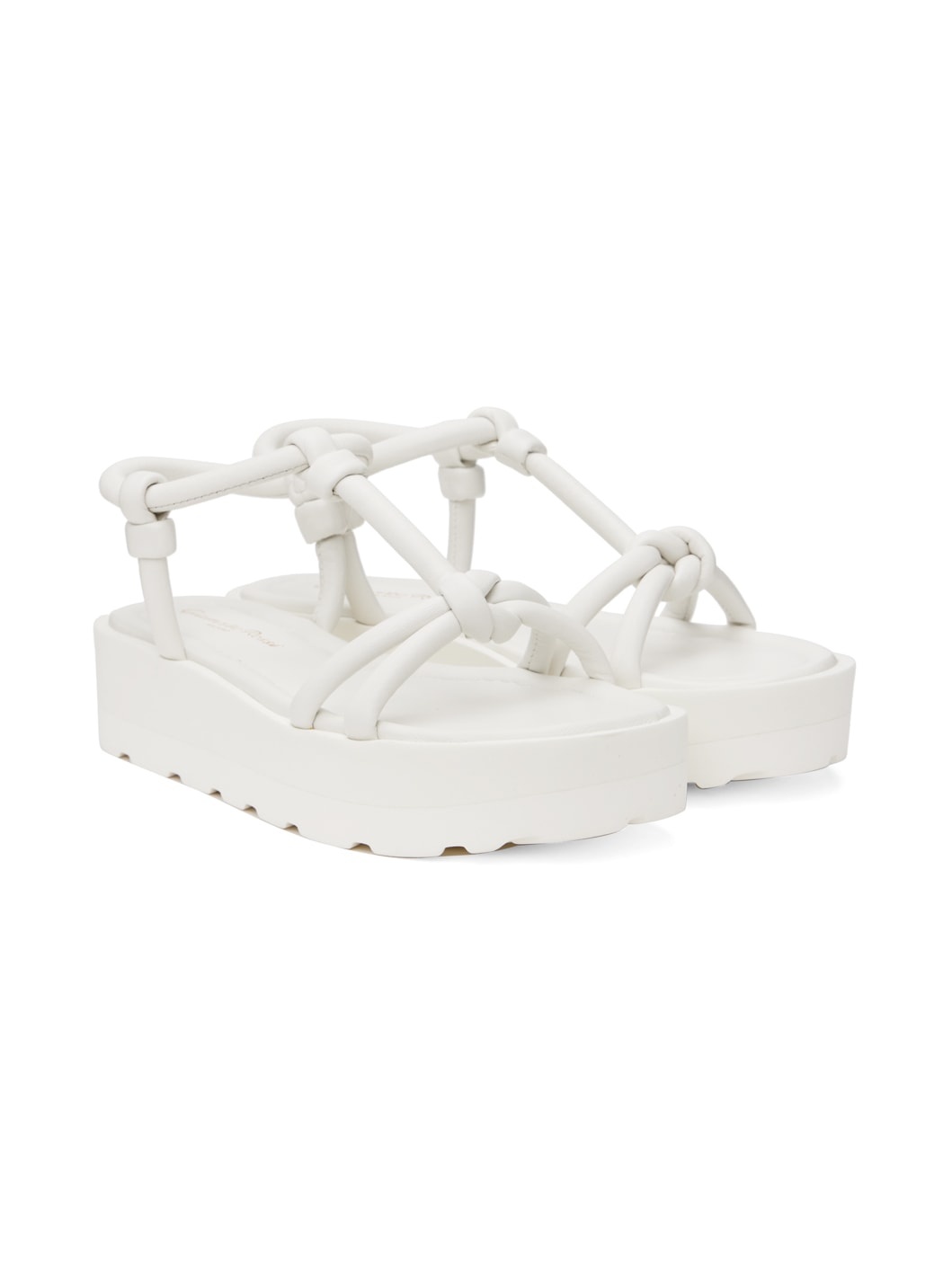 White Marine Flat Sandals - 4