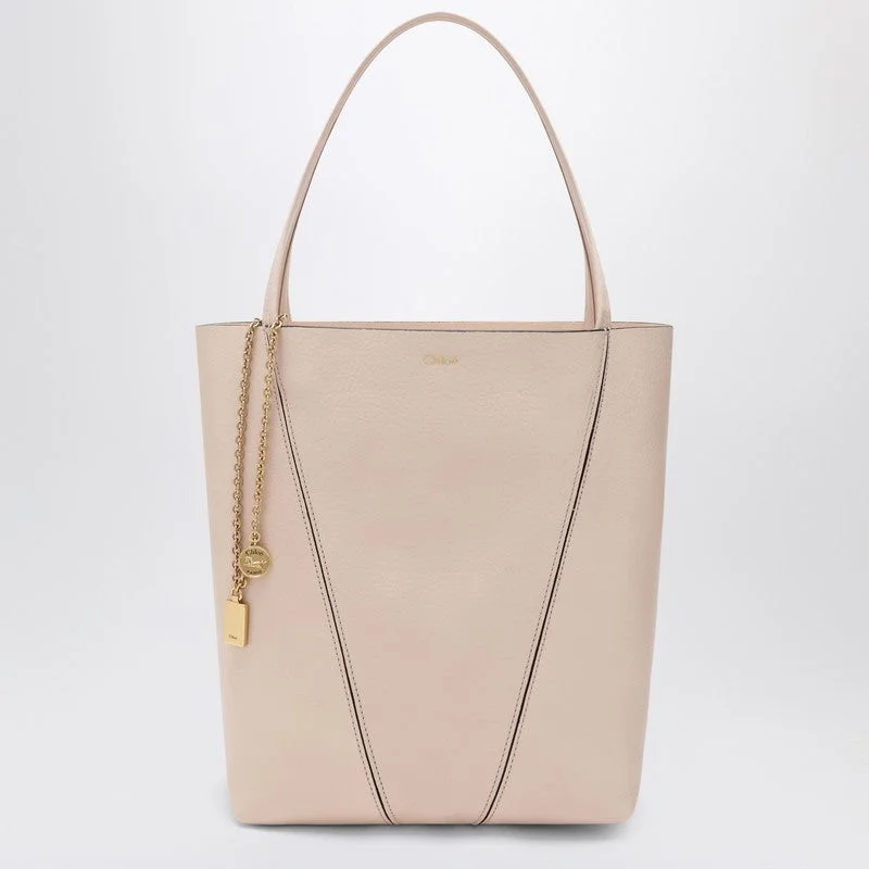Chloé Medium Chloé Spin Tote Bag In Cement Pink Women - 1