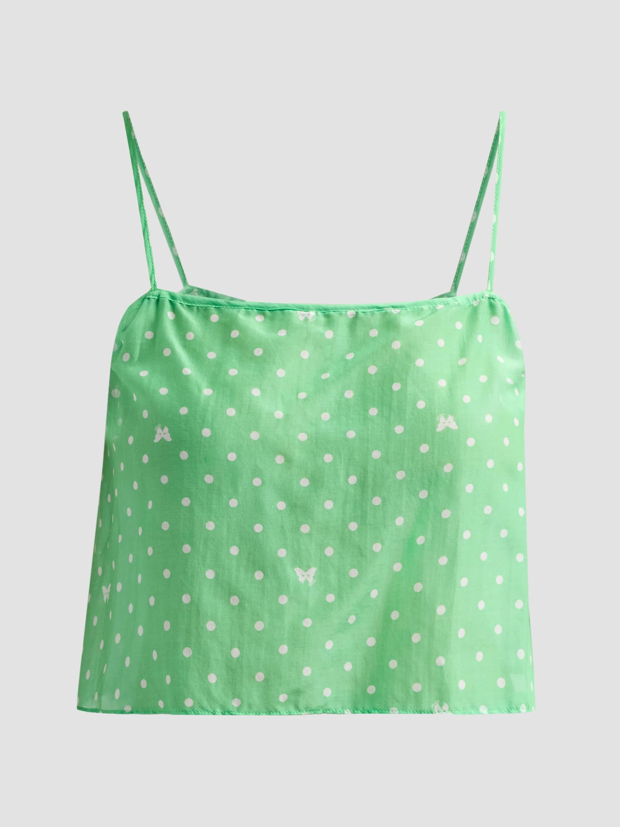 Women's High Summer Kiki Point Crop Top - Pelouse And Ivory - 1