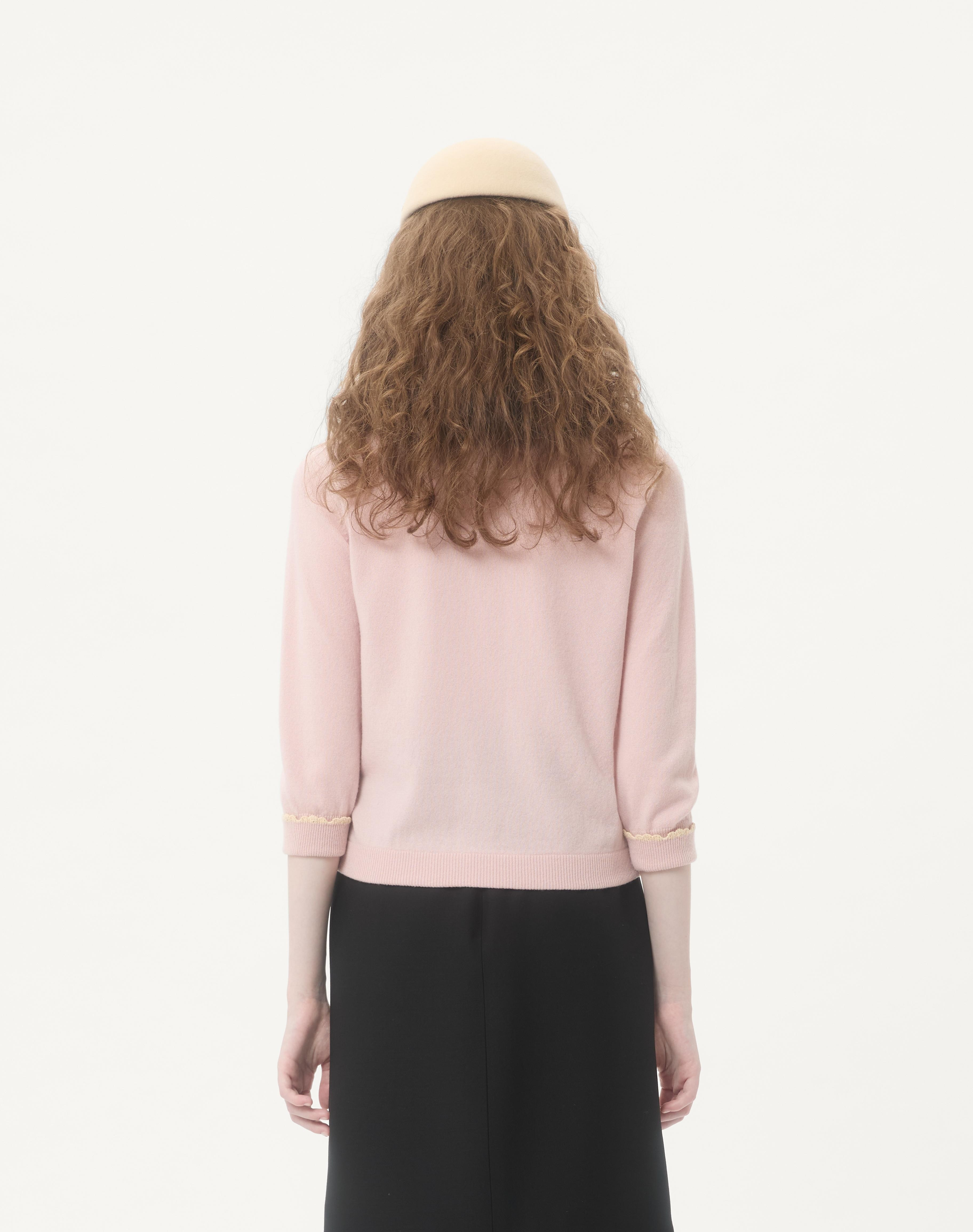 CARDIGAN WITH SHEARLING COLLAR - 7