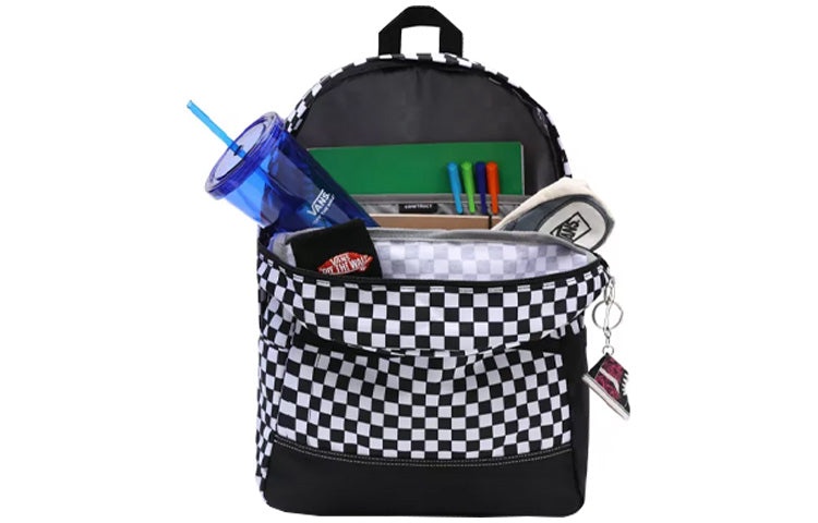 Vans Construct Skool Backpack 'Black White Checkerboard' VN0A5FHWHU0 - 3
