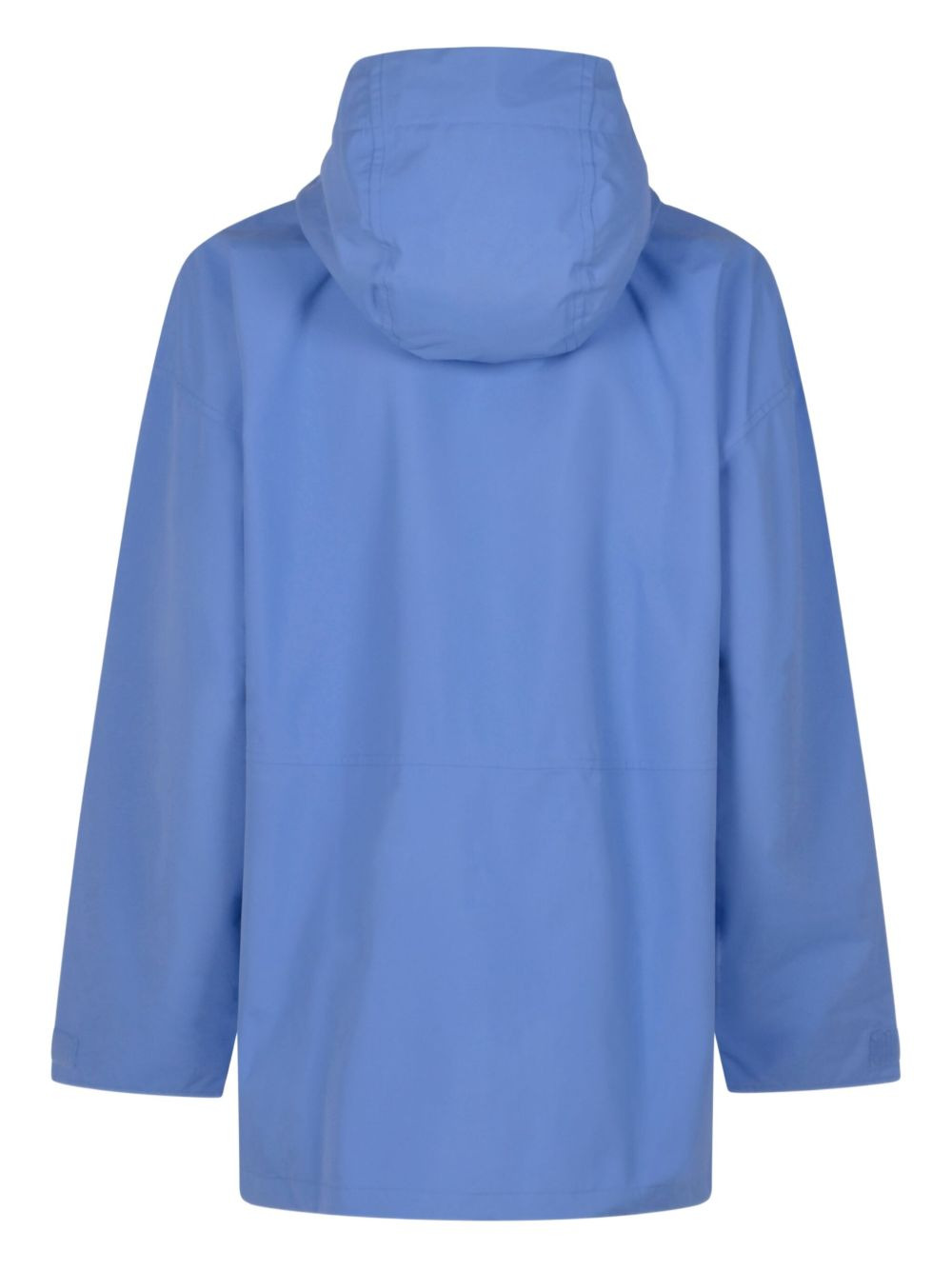hooded button-fastening jacket - 2