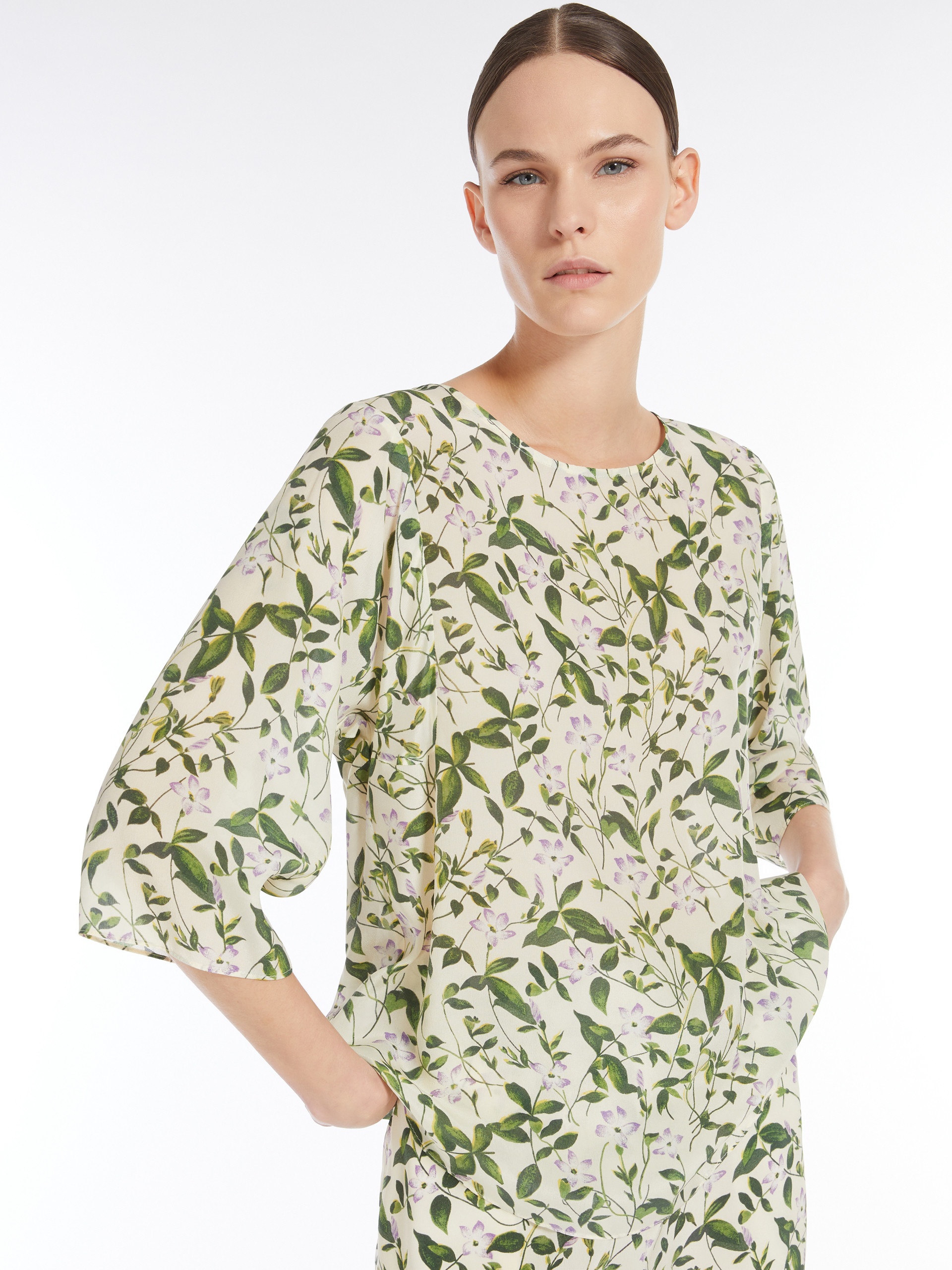 GINNICO Silk twill blouse - 5