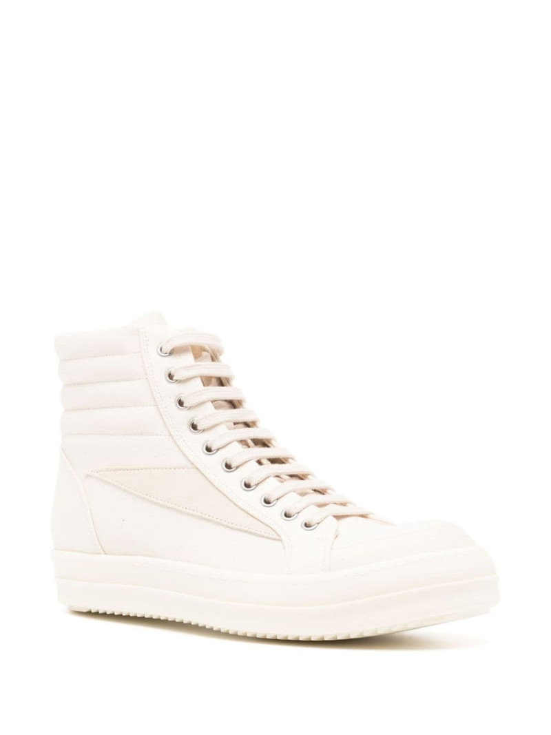 Rick Owens DRKSHDW Lido panelled high-top sneakers outlook