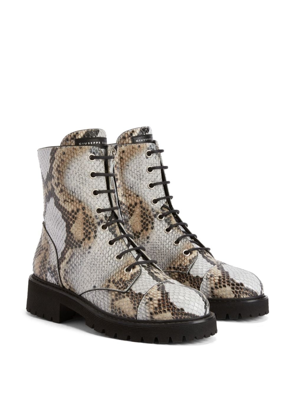 Thora snakeskin-effect ankle boots - 2