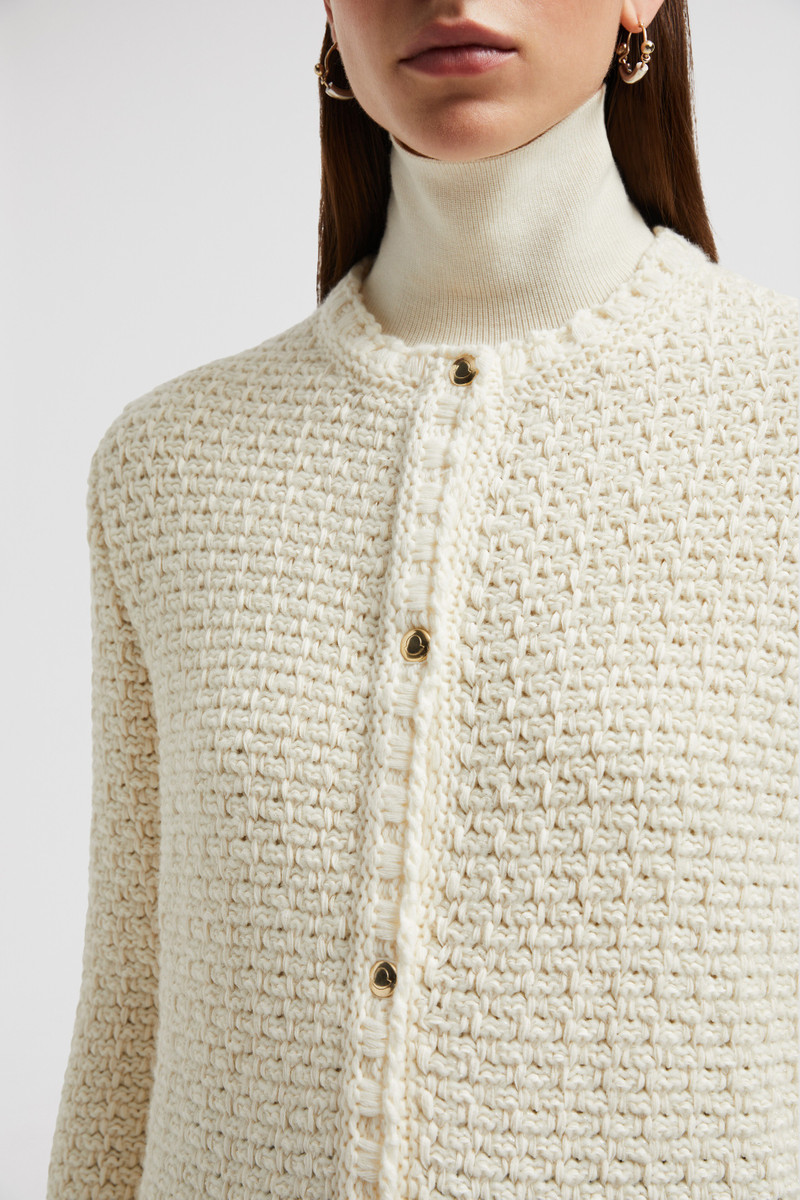 Padded Wool Long Cardigan 7