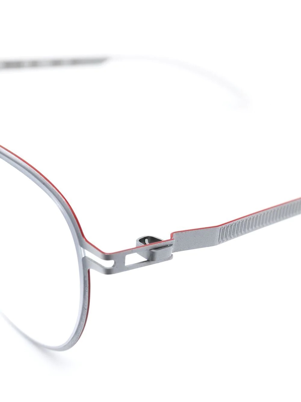 matte-effect round-frame glasses - 3