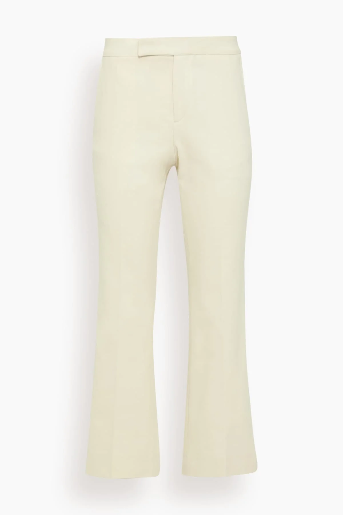 Mid Waisted Flare Pant in Ivory - 1