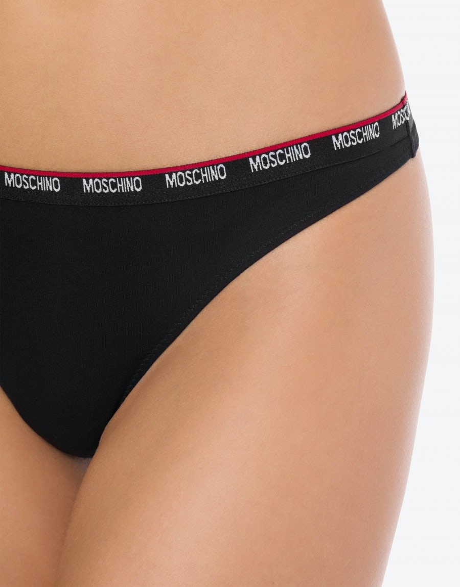 MINI ELASTIC JERSEY THONG - 4