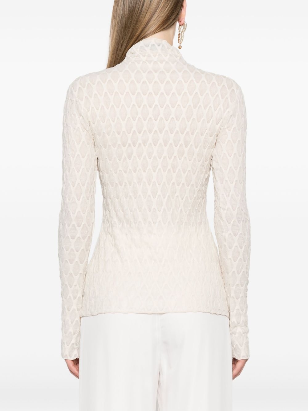 Sissil  textured jersey top - 4