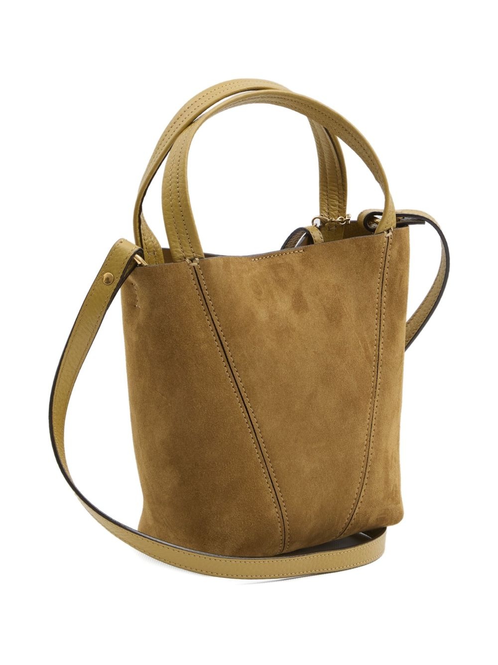 small Spin suede leather tote bag - 2