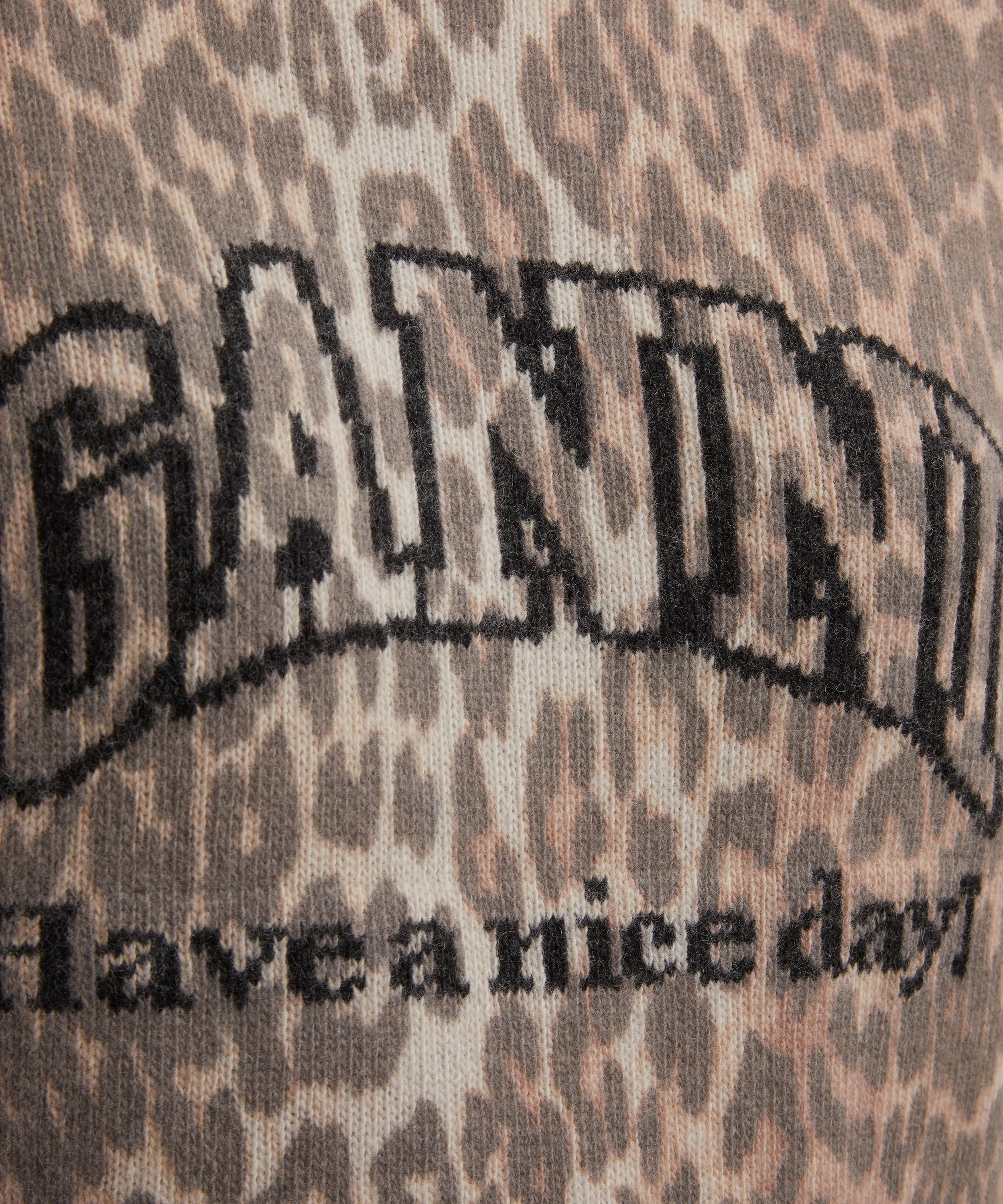 Leopard Wool Mix T-Shirt - 5