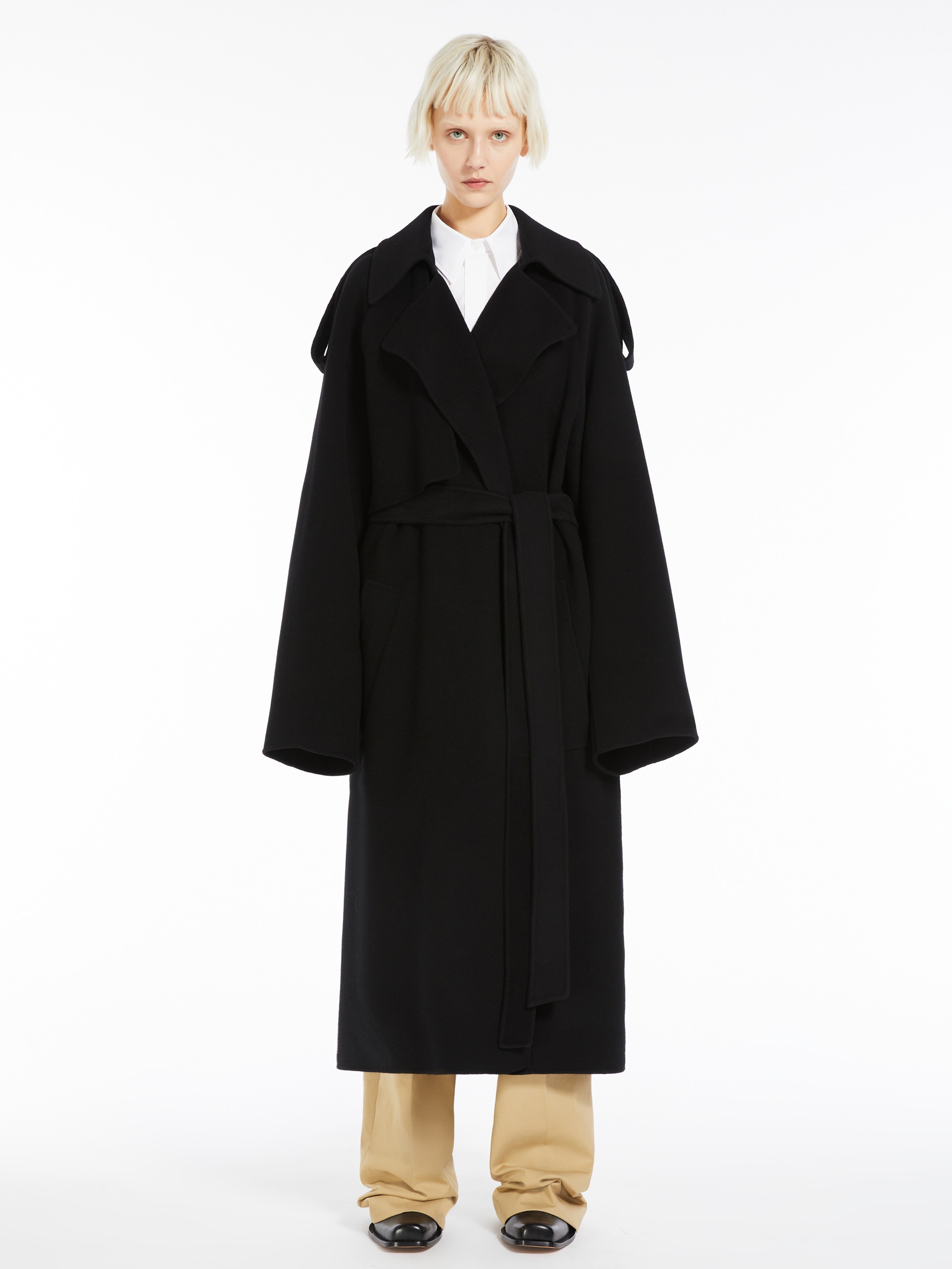 FIORE Double-faced wool trench coat - 3