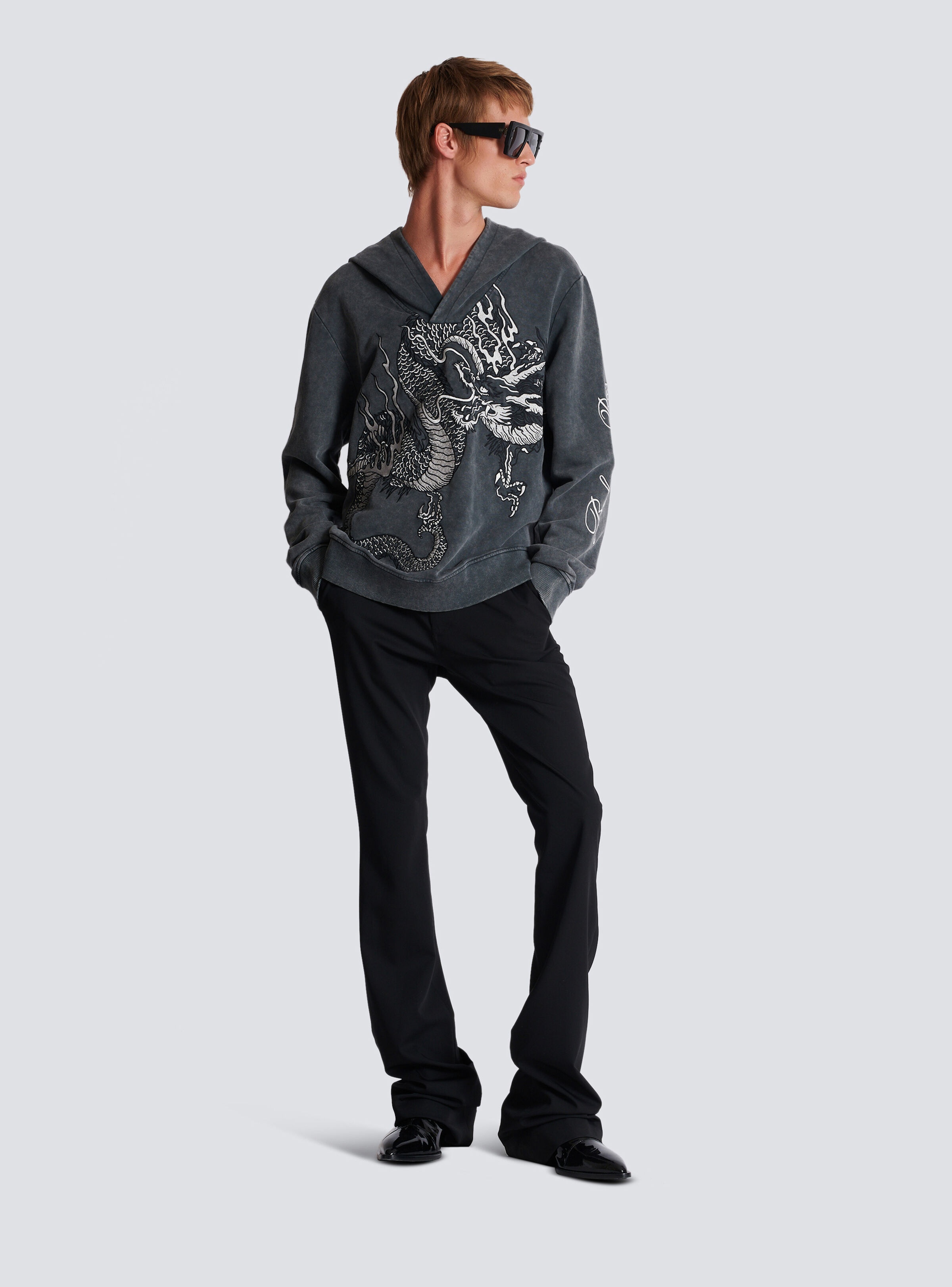 Dragon embroidered sweatshirt - 2