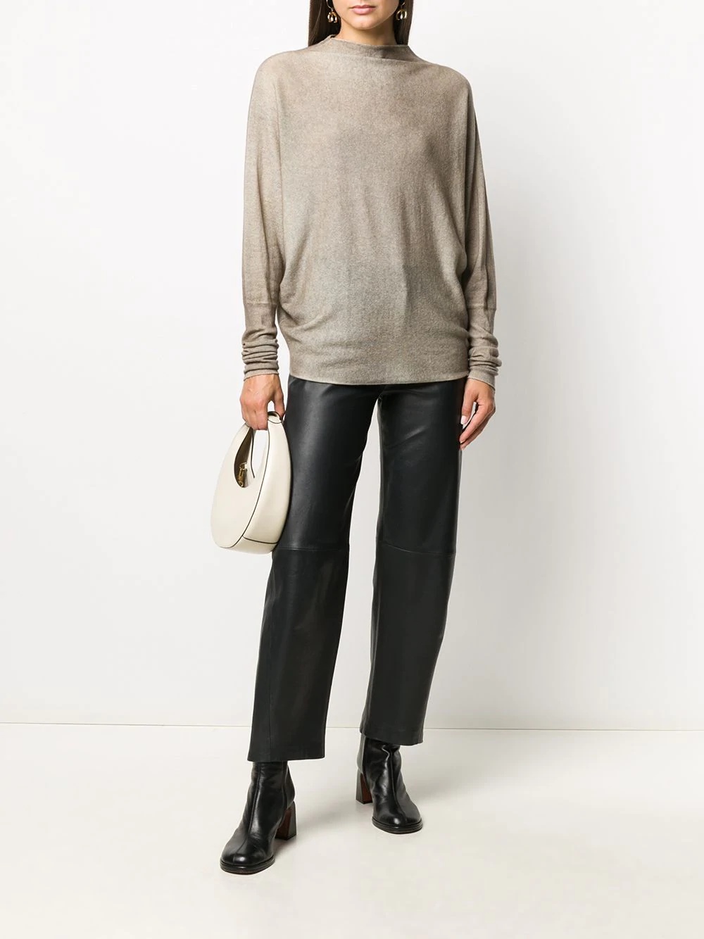 funnel-neck cashmere jumper - 2