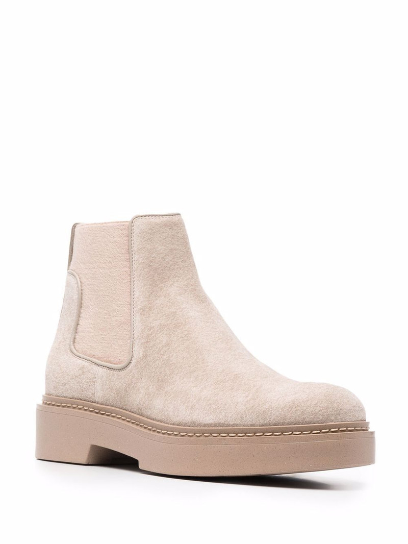 Santoni slip-on suede ankle boots outlook