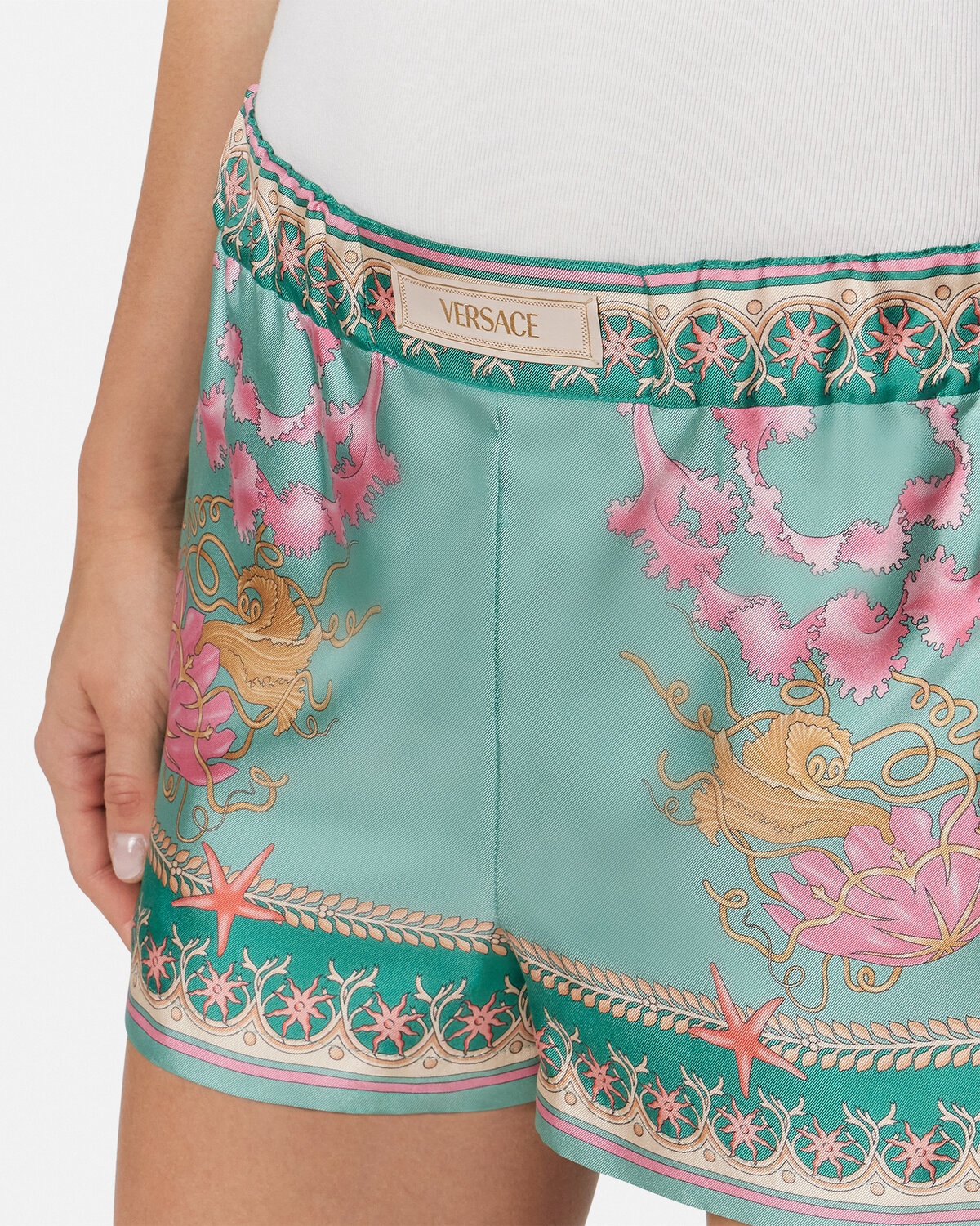 Underwater Barocco Silk Shorts - 3