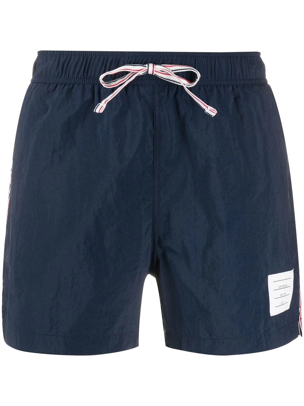 drawstring waist swim shorts - 1