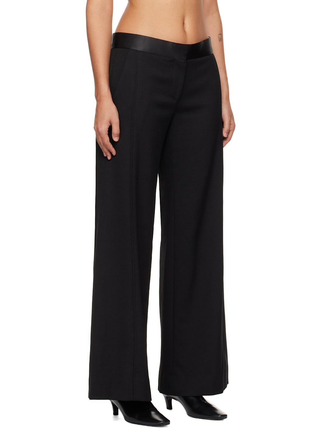 Black Side Panel Trousers - 2