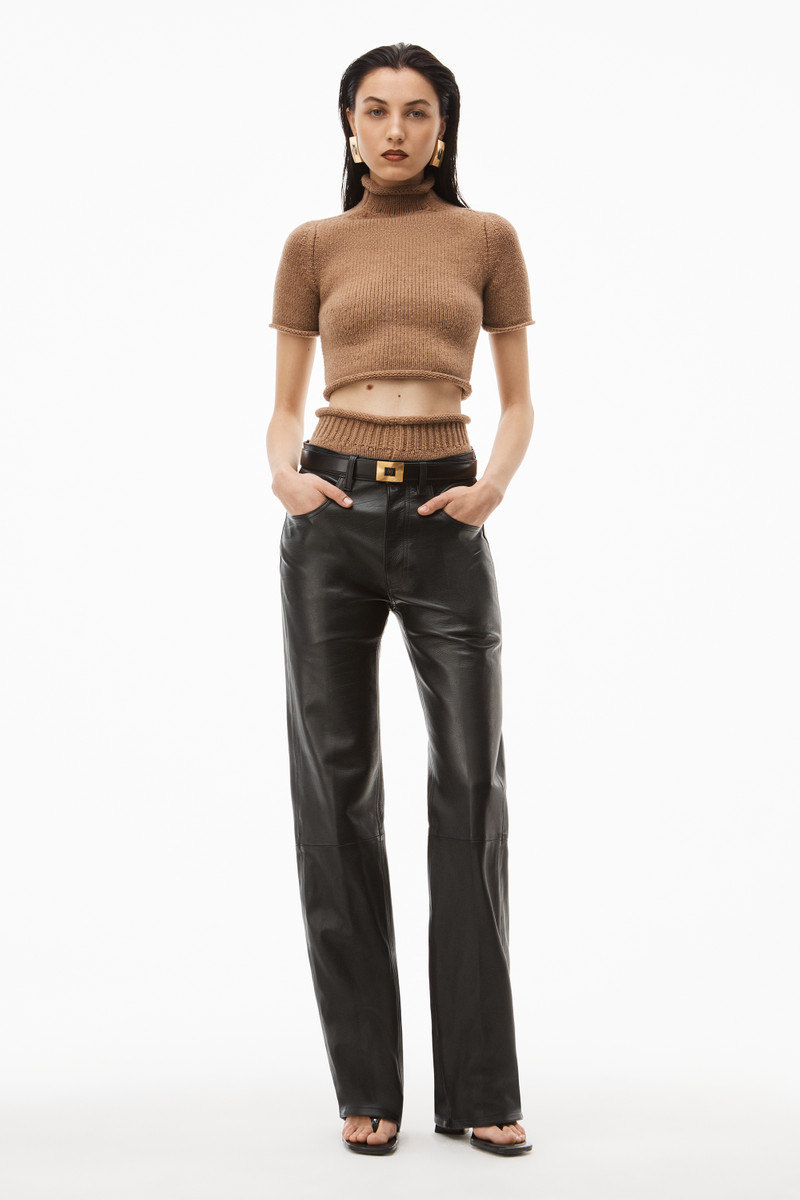 Alexander Wang knit tee in boiled wool outlook