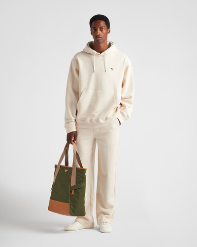 Prada Cotton fleece hoodie outlook