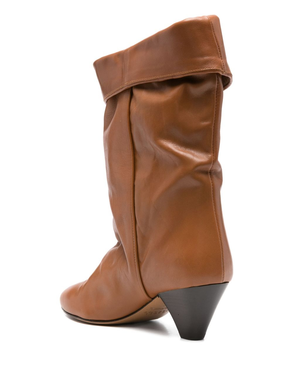 55mm Dalby draped leather boots - 3