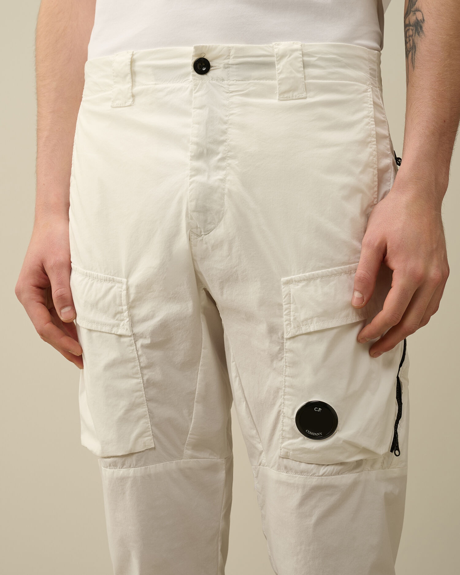 C.P. Company 50 Fili Stretch Ergonomic Cargo Pants | REVERSIBLE