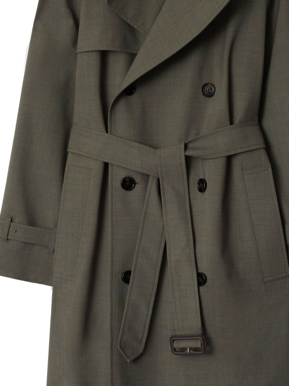 long wool trench coat - 5