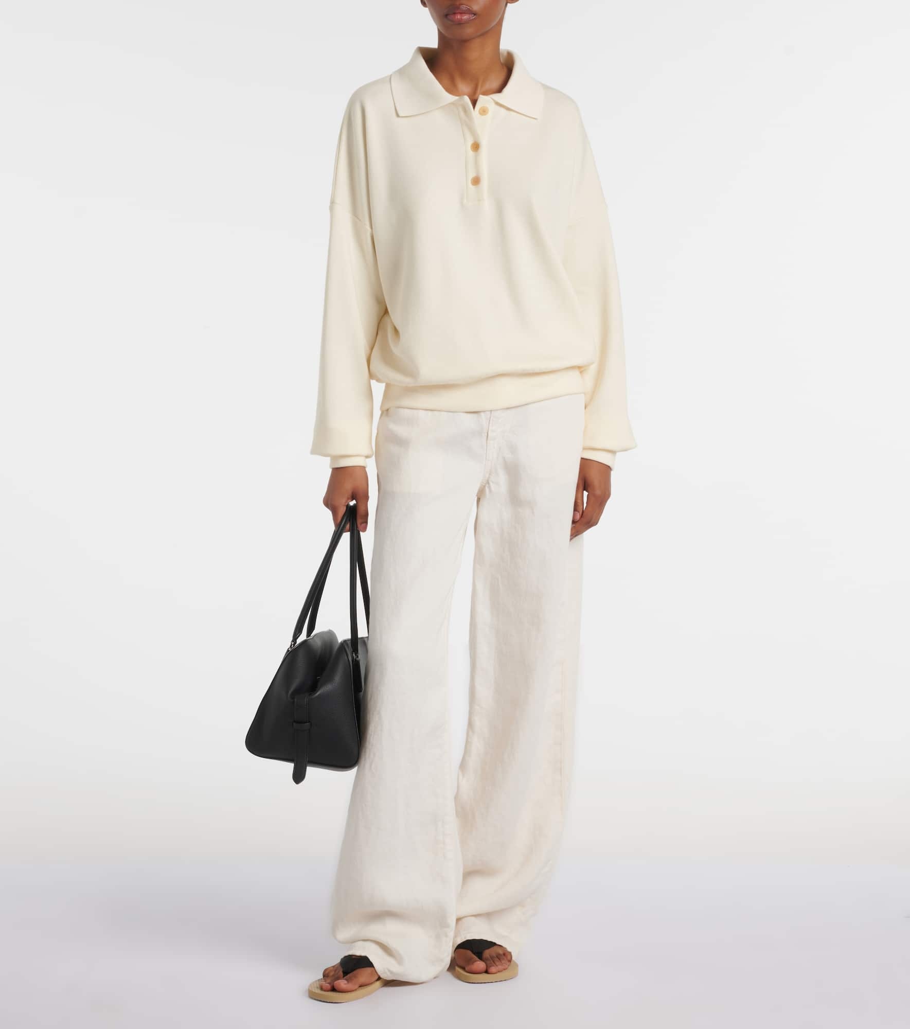 Corzas cotton and cashmere polo sweater - 2
