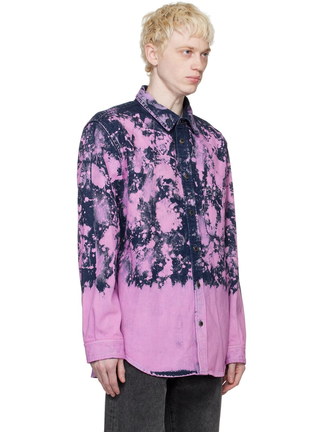 Blue & Pink Victor Denim Jacket - 2