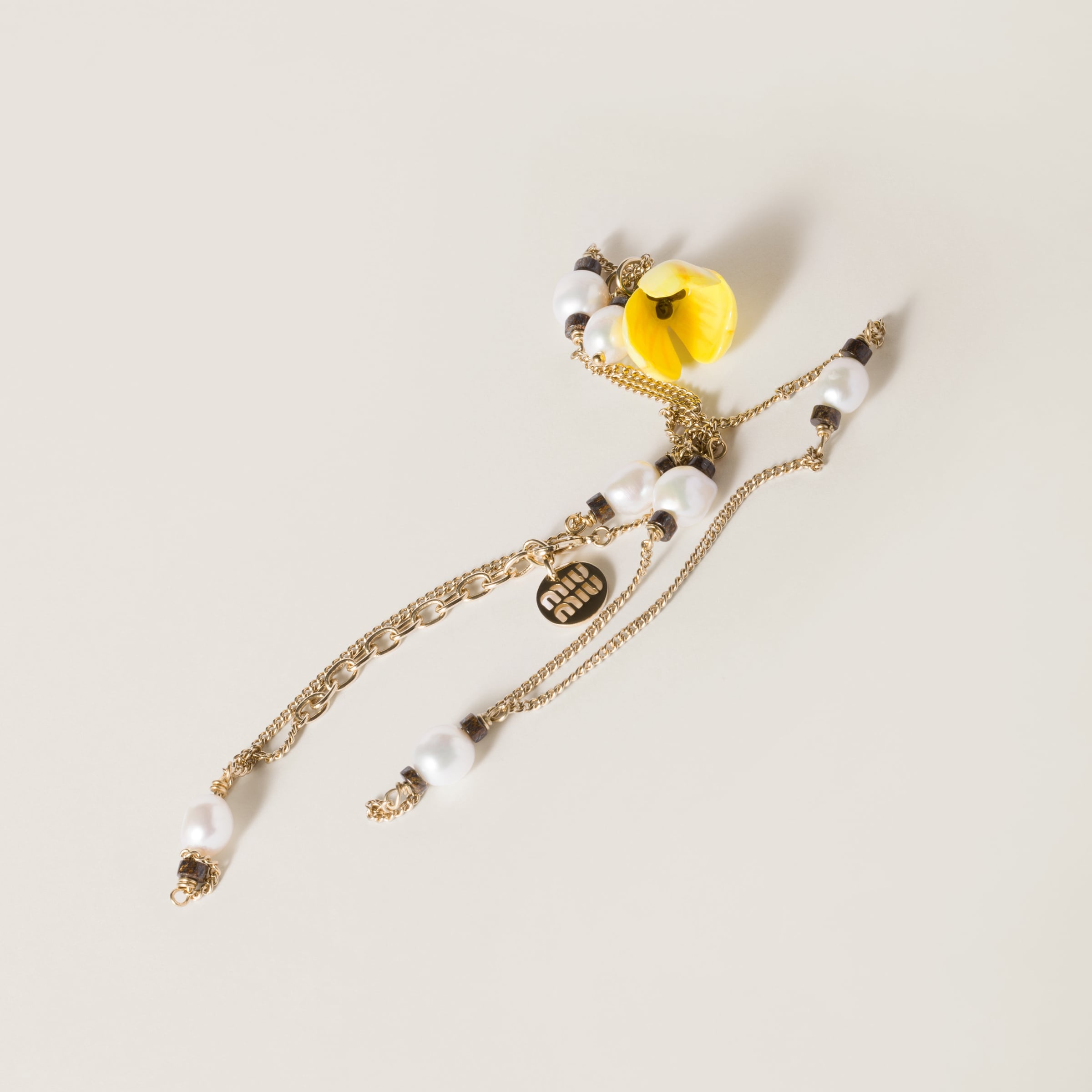 Metal and resin necklace - 2