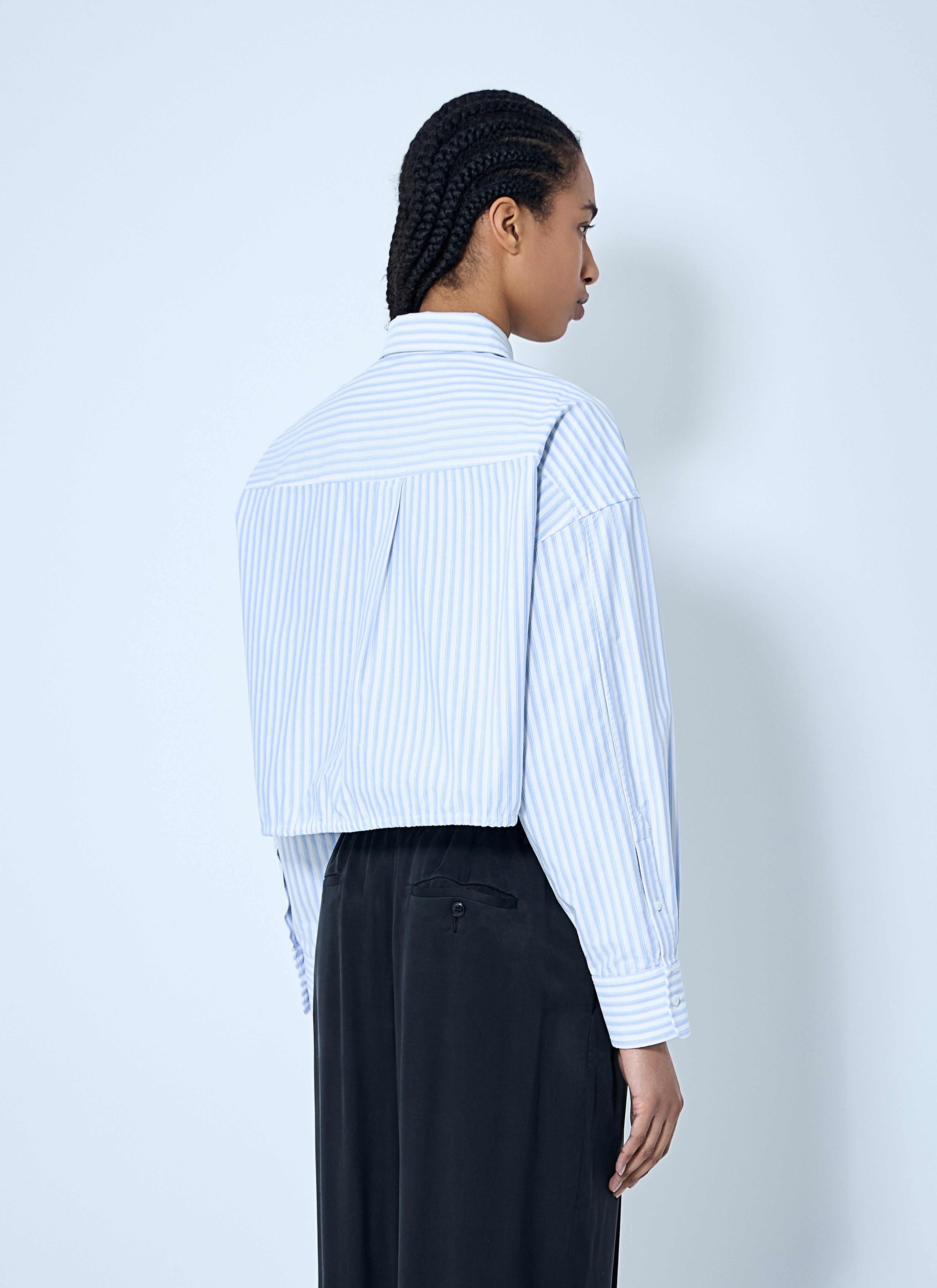 Alexander Wang Women Crop Button-Down Shirt - 4