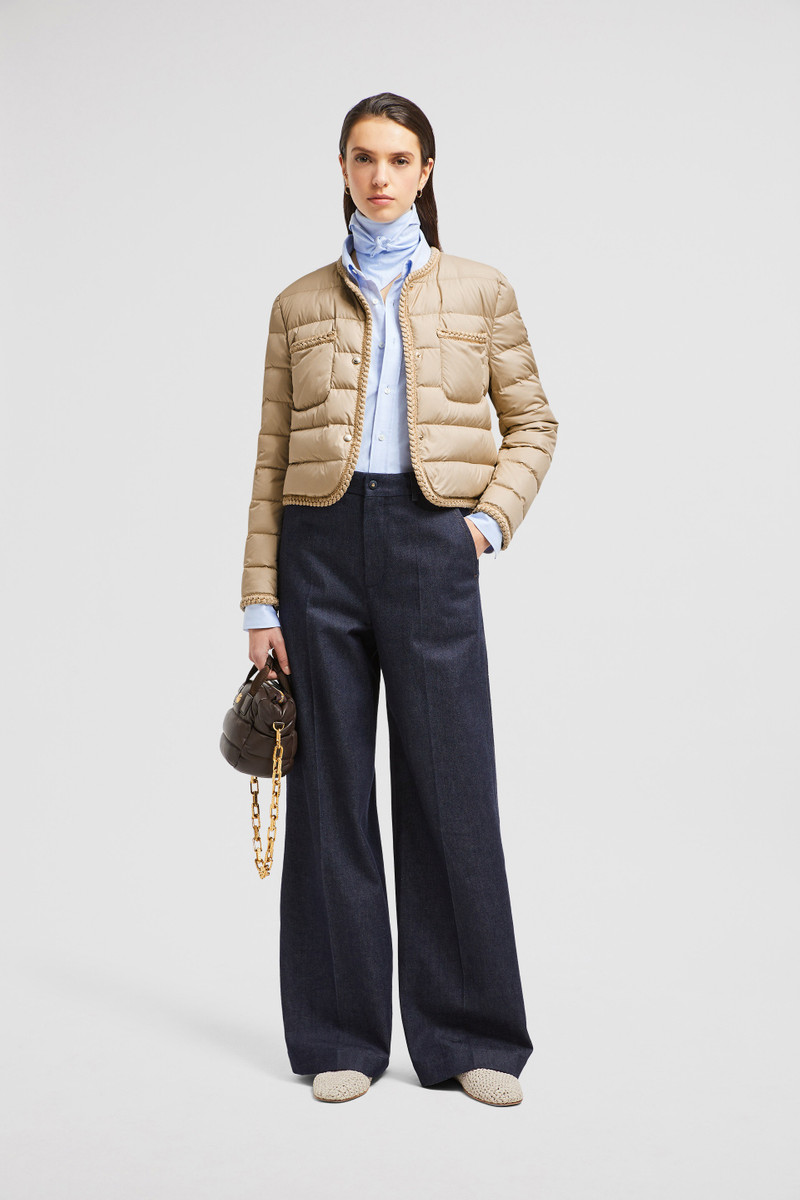 Moncler Gencay Braided Trim Short Down Jacket outlook