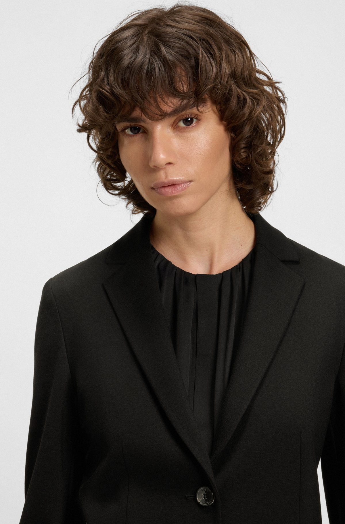 EXTRA-SLIM-FIT JACKET IN STRETCH FABRIC - 5