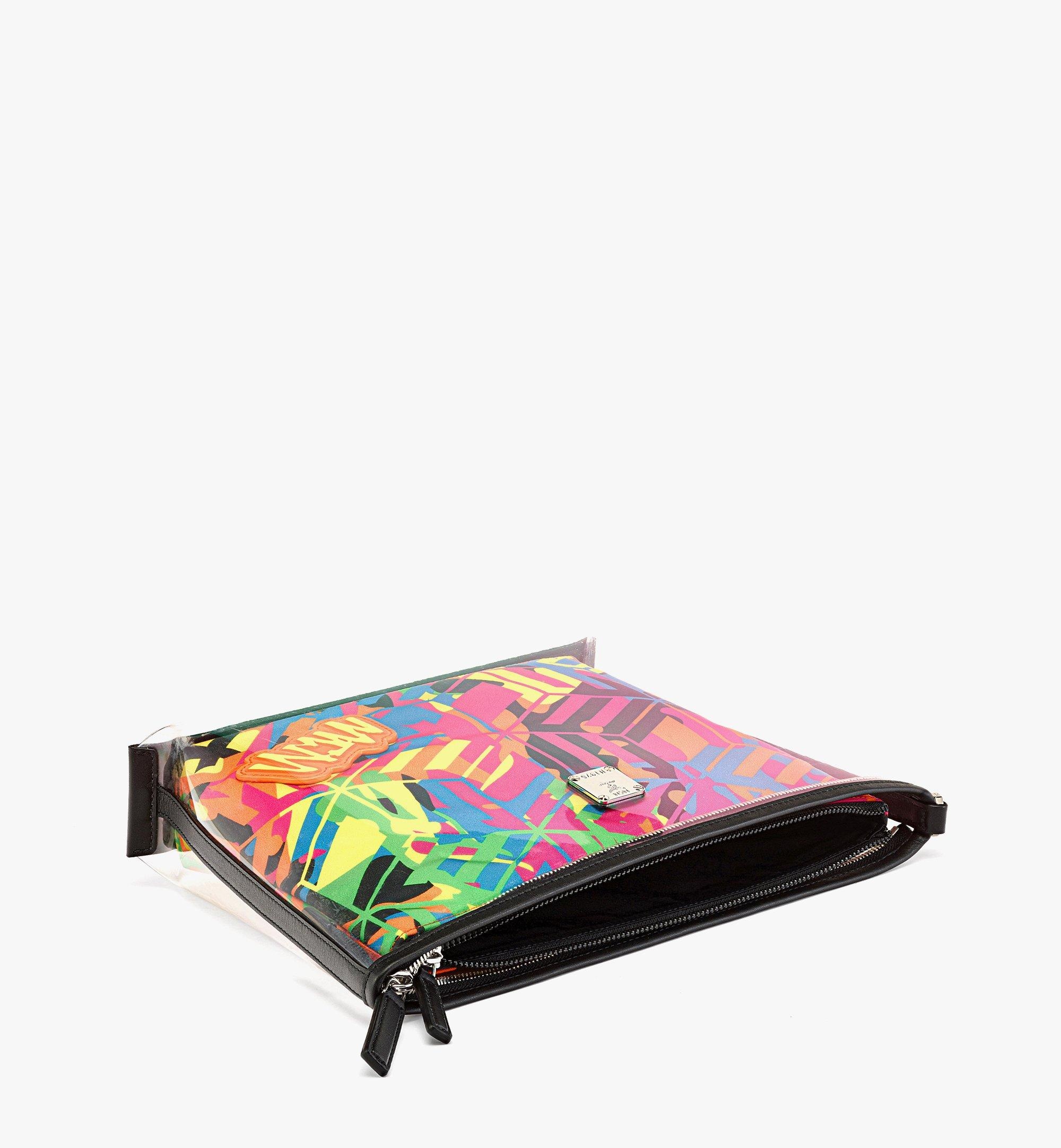 Aren Zip Pouch in Cubic Camouflage Nylon - 3