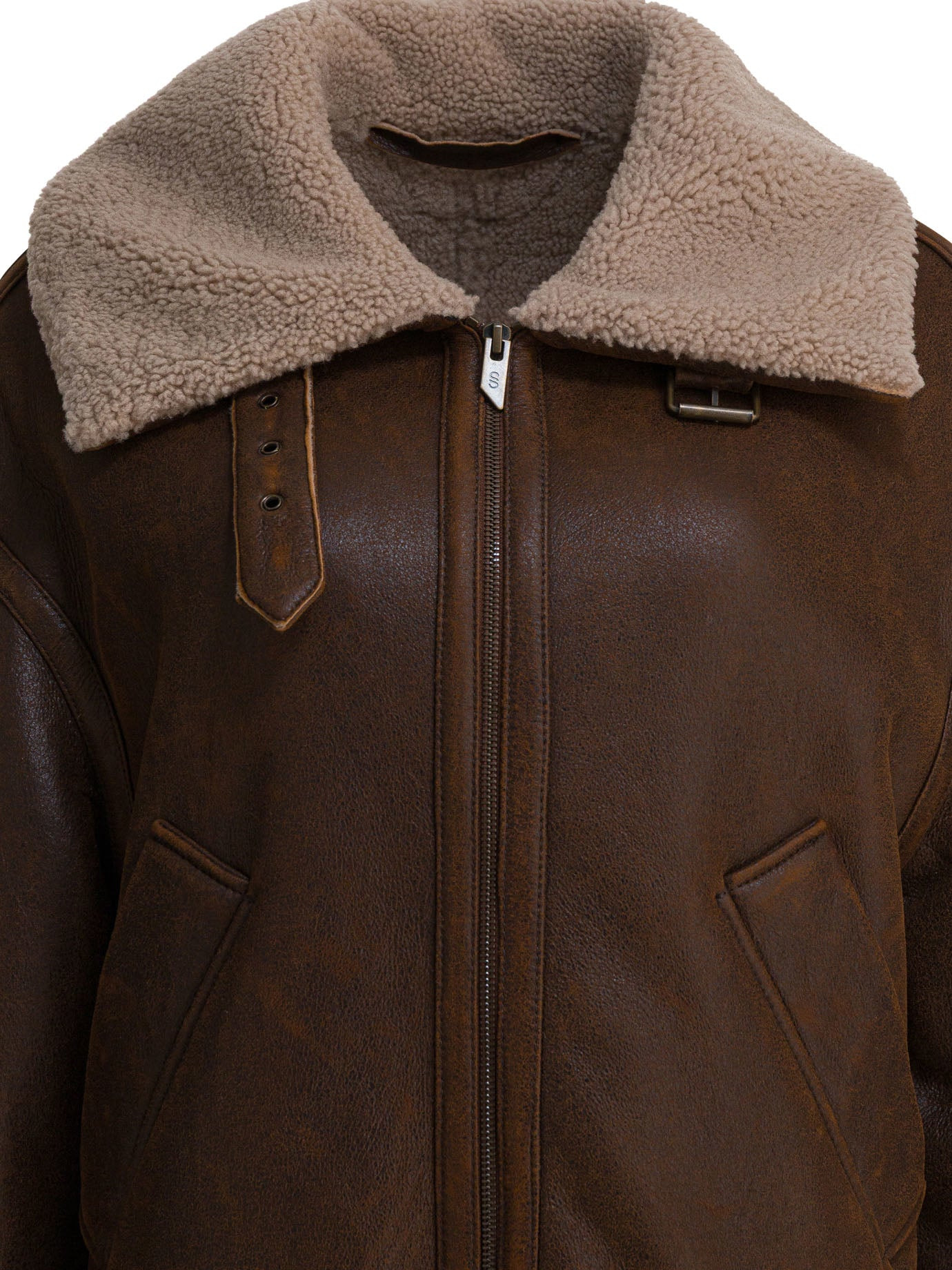 Salvatore Santoro - Salvatore Santoro Suede Leather Shearling Jacket - 3