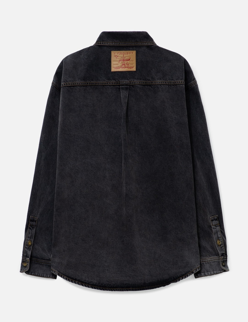 Y/Project EVERGREEN PARIS' BEST PATCH DENIM SHIRT outlook